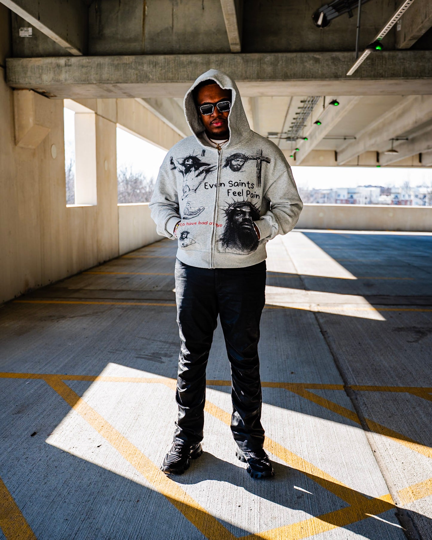 “Jesus All Over” Cropped Hoodie