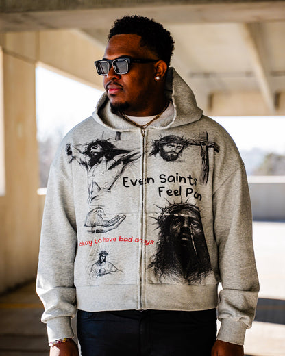 “Jesus All Over” Cropped Hoodie