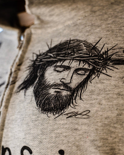 “Jesus All Over” Cropped Hoodie