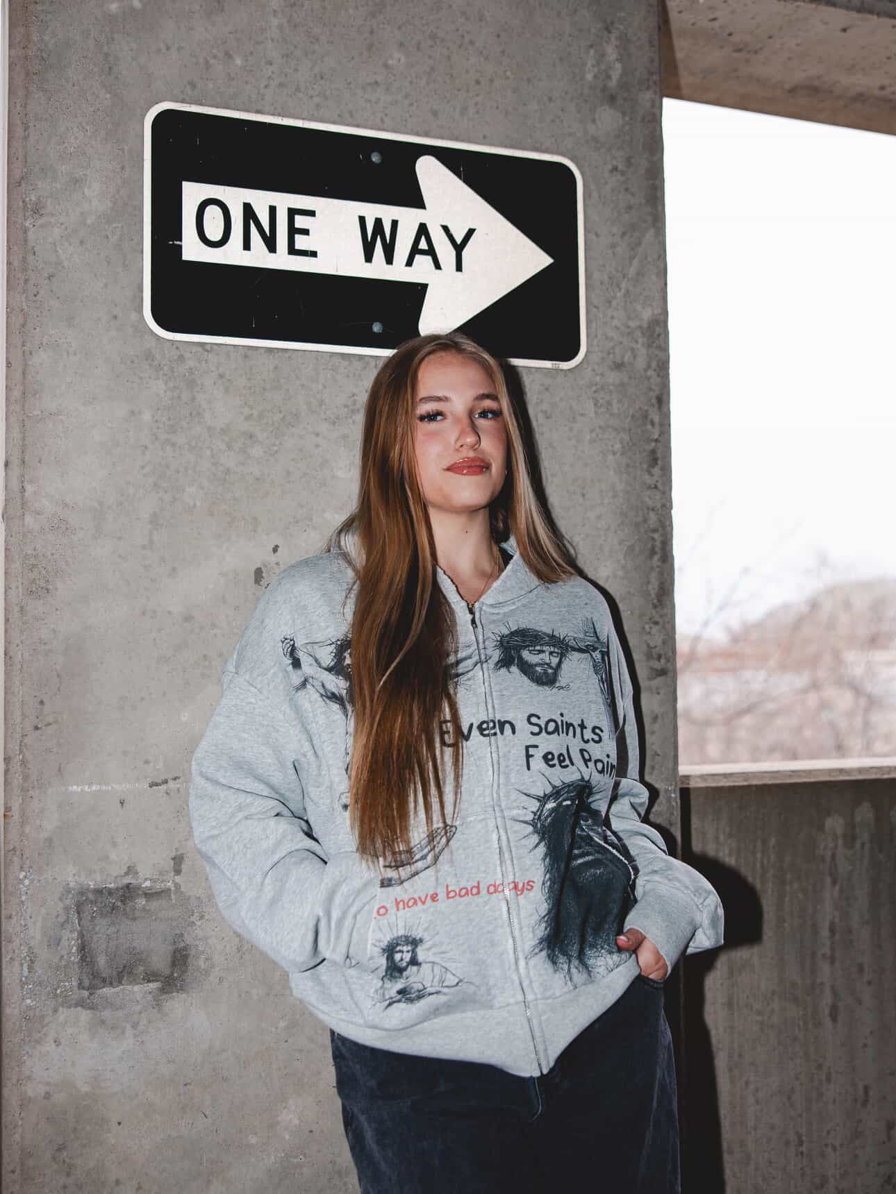 “Jesus All Over” Cropped Hoodie
