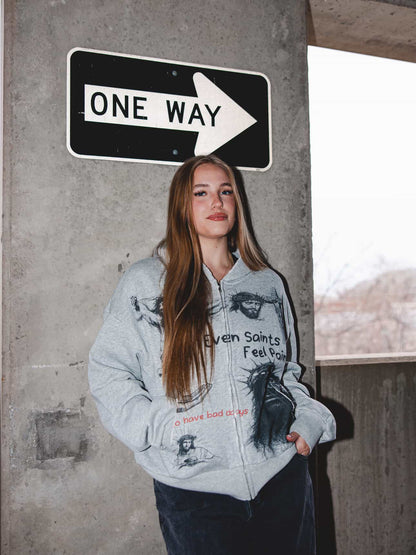 “Jesus All Over” Cropped Hoodie