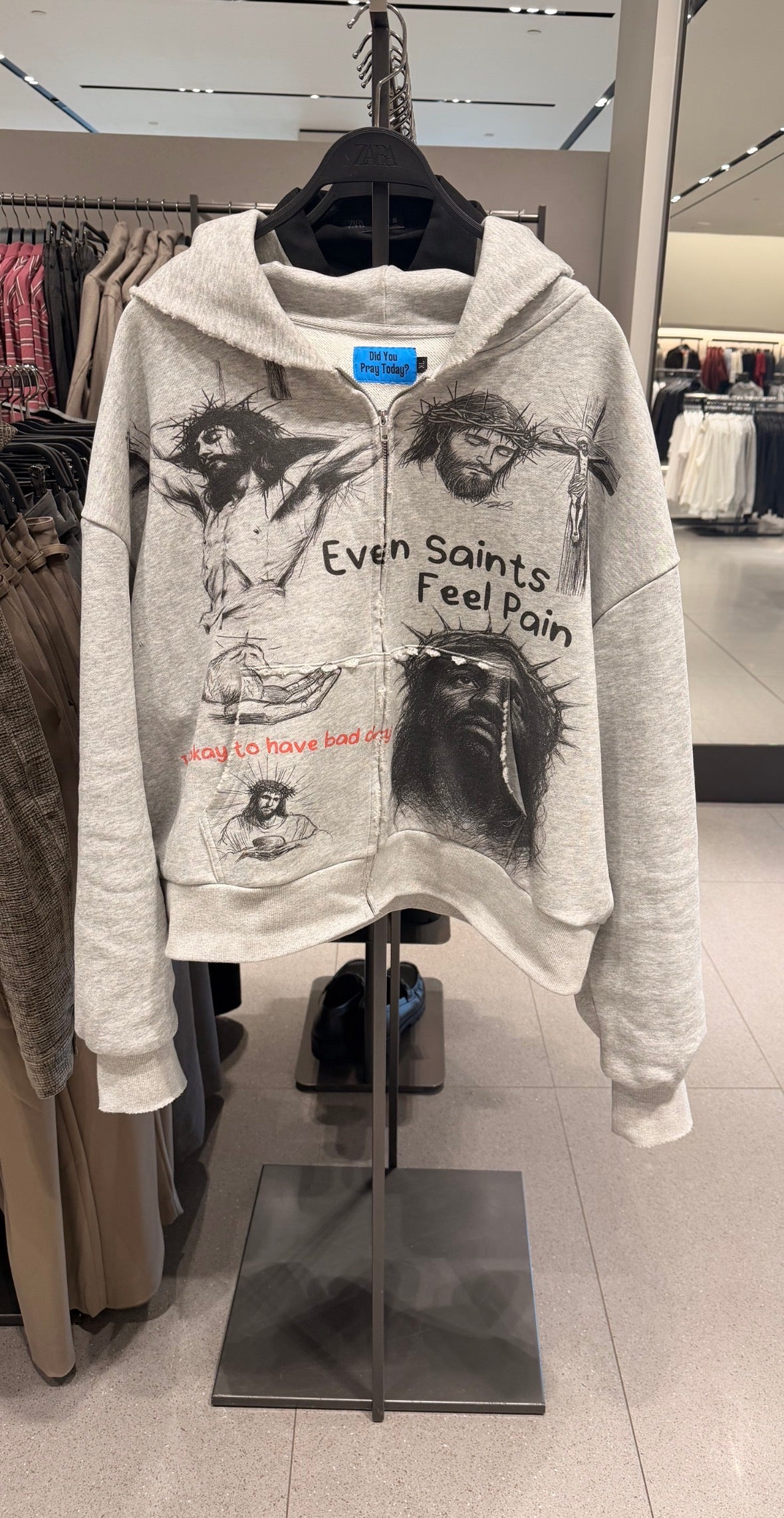 “Jesus All Over” Cropped Hoodie