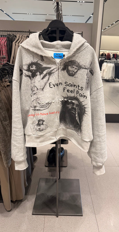 “Jesus All Over” Cropped Hoodie